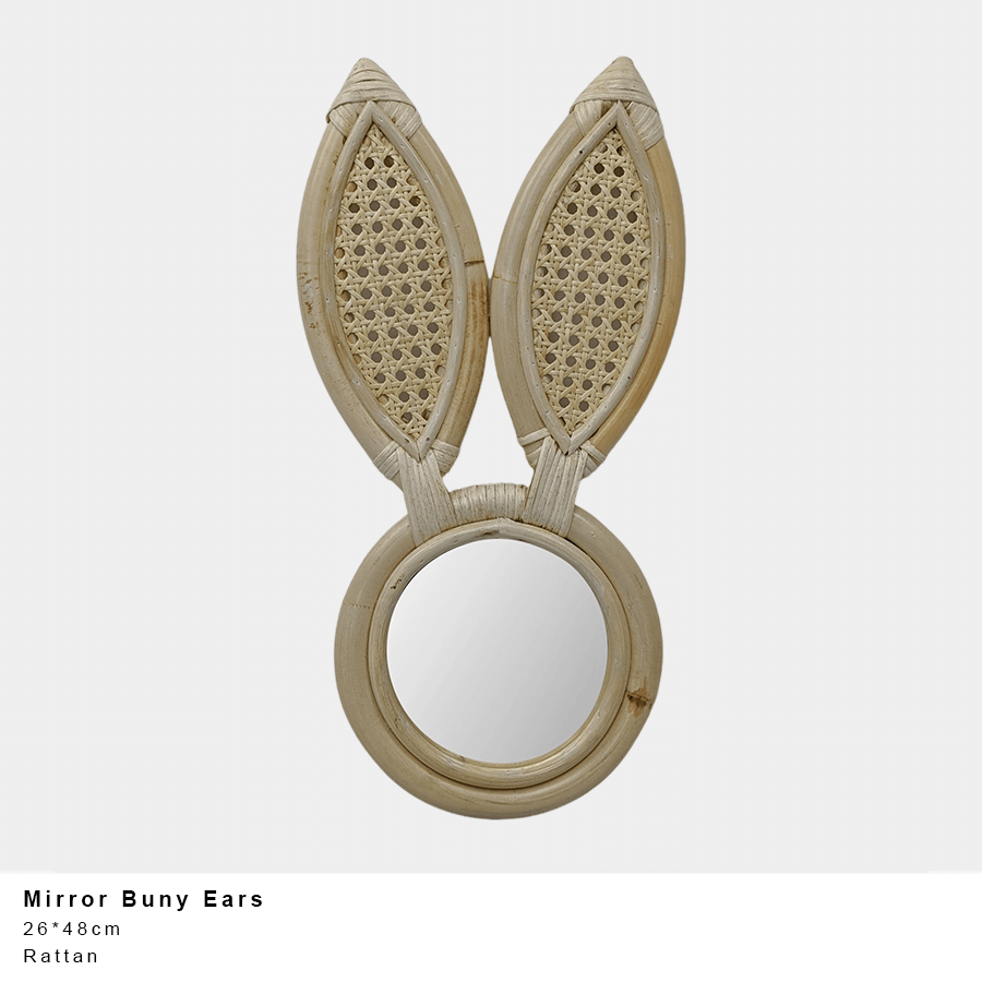 ColCam Wooden Bunny Ears Mirror The Village Kids Store