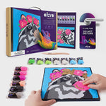 Raccoon Colouring With Clay Set