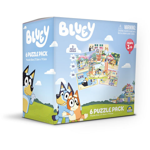 Bluey 6 Puzzle Pack