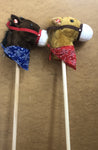 Hobby Horse With Bandana Light or Dark Brown