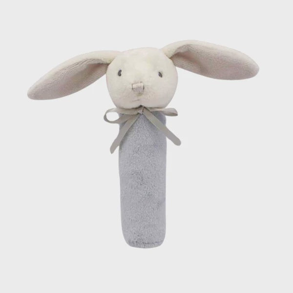 Petite Vous Mika the Bunny Squeaker (Dusty Blue) – The Village Kids Store