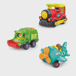 Hola Recycling Truck & Steam Train & Plane
