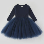 Valentina Winter Tutu Dress - Navy