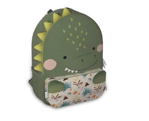 A4 Junior Cotton Backpack Cracky the Dinosaur