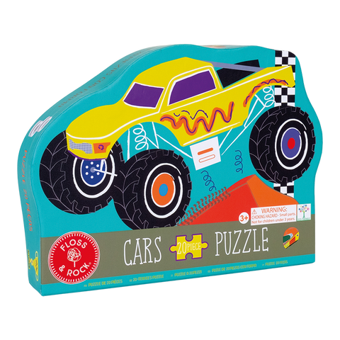 20 Pc Shaped Jigsaw Puzzle Cars