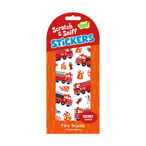 Stickers Scratch & Sniff Cherry Fire Trucks