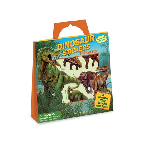 Dinosaur Reusable Sticker Tote