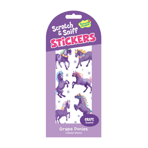 Stickers Scratch & Sniff Grape Ponies