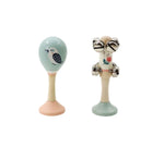 Wooden Kookaburra Maraca & Waratah Jingle Stick Musical Set