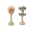 Wooden Kangaroo Maraca & Koala Jingle Stick Musical Set