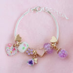 Lauren Hinkley Petite Fleur Violet Charm Bracelet
