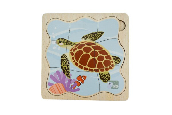BUSH BUDDIES GREEN SEA TURTLE LIFE CYCLE LAYER PUZZLE – The Village ...