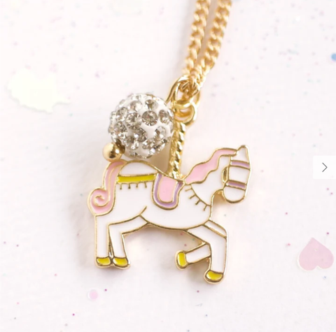 Lauren Hinkley Necklace - Unicorn Carousel Gold