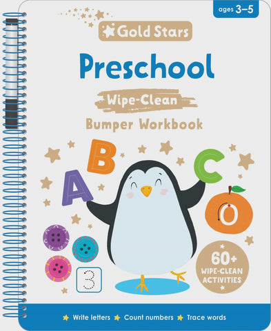 Wipe Clean Bumper Workbook - Preschool