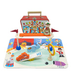 Wooden Circus Playset in Tin