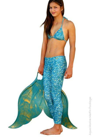 Mermaid Swim Set - Aqua Size 14