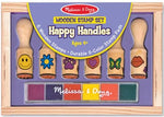 Melissa & Doug Wooden Stamp Set Happy Handles