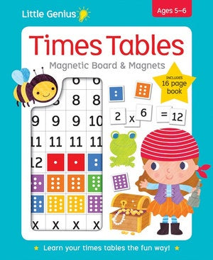 Little Genius Magnetic Board & Magnets Times Tables