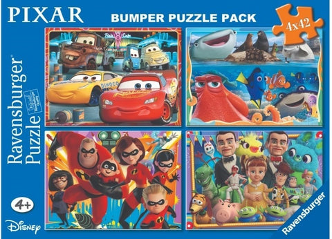 Ravensburger Disney Pixar Bumper Puzzle Pack 4x42