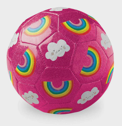 Glitter Soccer Ball Rainbow