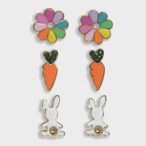 Bunny Garden Earring 3 Pk