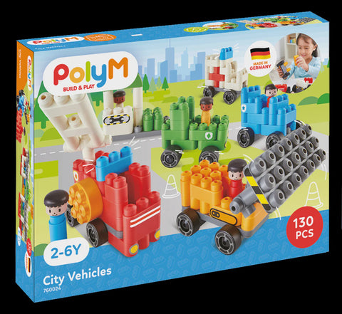 Poly M City Vehicles Kit 130pcs