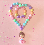 Sweet As Sugar Beaded Necklace - Rainbow Princess