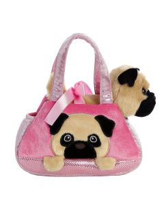 Pug in Pink Pug Bag