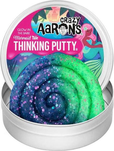 Thinking Putty 4 Inch Glowbrights - Mermaid Tail