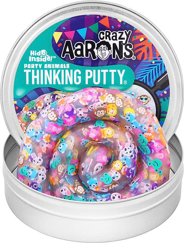 Thinking Putty 4 Inch Hide Inside - Party Animals