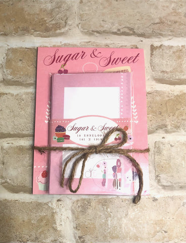 Writing Pad and Envelopes - Sugar & Sweet