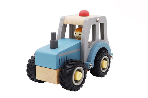 Wooden Tractor With Rubber Wheels